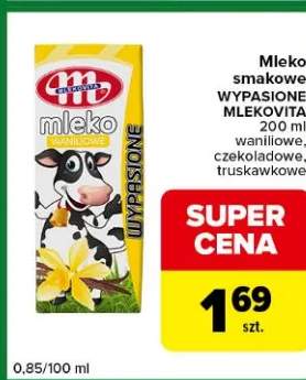 Mleko smakowe wypasione waniliowe, czekoladowe, truskawkowe