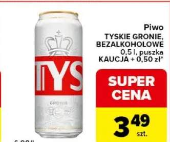 Piwo górskie bezalkoholowe puszka kaucja + 0,50 zł