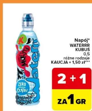 Napój różne rodzaje kaucja + 1,50 zł