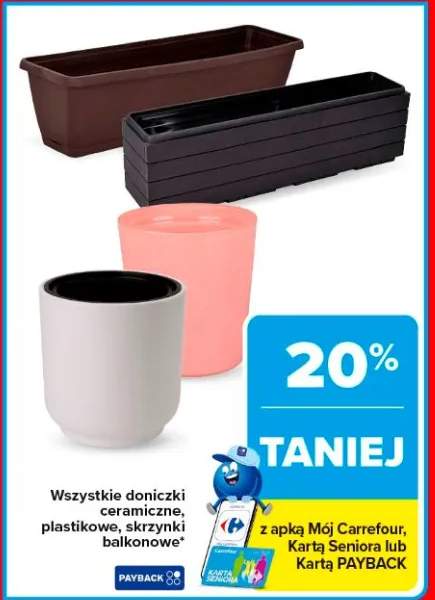 Doniczki ceramiczne, plastikowe, skrzynki balkonowe