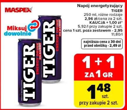 Napój energetyzujący różne rodzaje