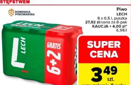 Piwo Lech 8x0,5l puszka