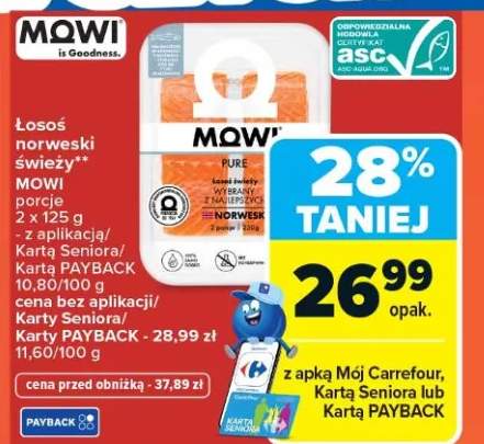 Łosoś norweski świeży porcje