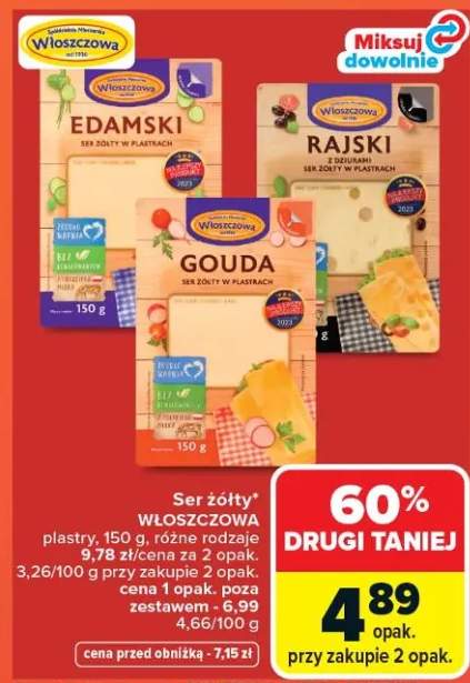 Ser żółty rajski plastry