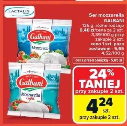 Ser mozzarella galbani