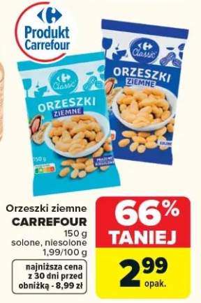 Orzeszki ziemne solone, niesolone