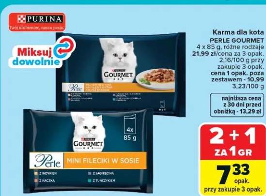 Karma dla kota Perle mini fileciki w sosie różne rodzaje