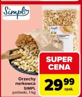 Orzechy nerkowca połówki