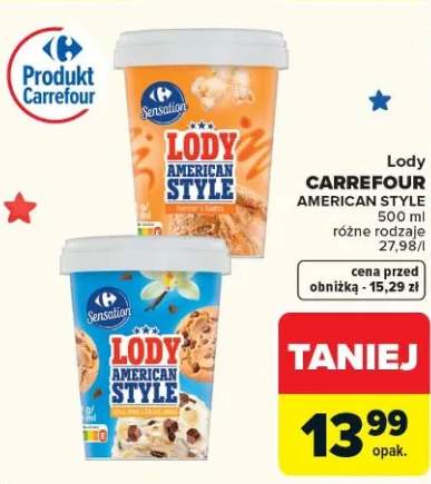 Lody american style różne rodzaje