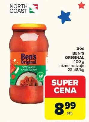 Sos Ben's Original różne rodzaje