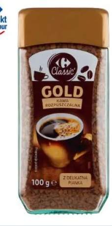 Kawa rozpuszczalna Gold z delikatną pianką