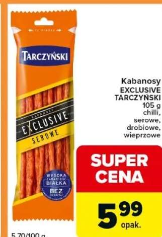 Kabanosy exclusive chili, serowe, drobiowe, wieprzowe