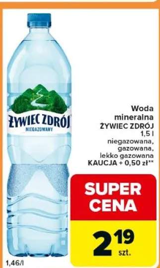 Woda mineralna niegazowana, gazowana, lekko gazowana