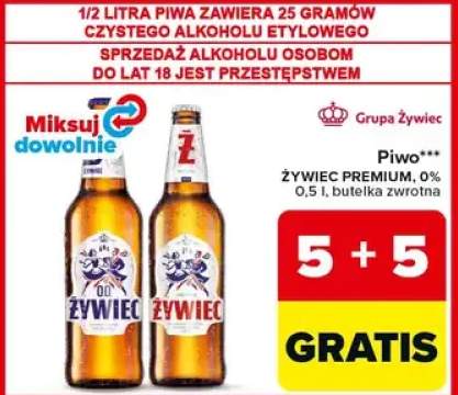 Piwo premium, 0% 0,5l butelka zwrotna