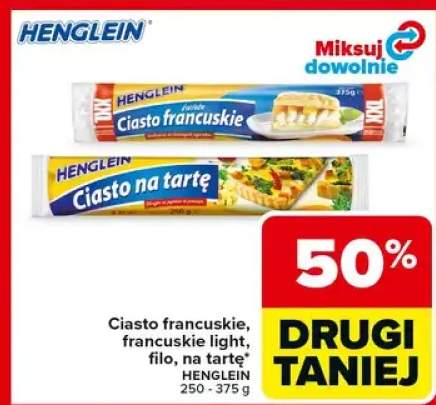 Ciasto francuskie, francuskie light, filo, na tartę 250-375g