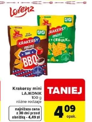 Krakersy mini smak BBQ