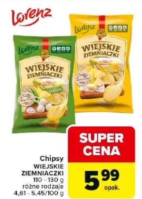 Chipsy wiejskie ziemniaczki cebulka