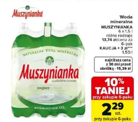 Woda mineralna naturalna wysokozmineralizowana niskonasycona CO2 magnez i wapń