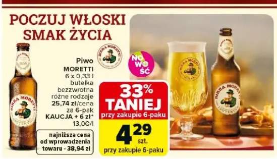 Piwo bezzwrotna różne rodzaje