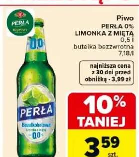 Piwo bezalkoholowe limonka z miętą