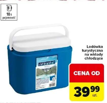 Lodówka turystyczna na wkłady chłodzące 10l