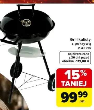 Grill kulisty z pokrywą
