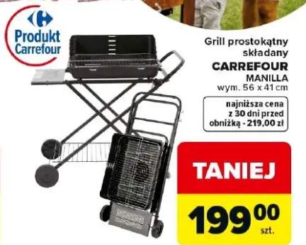 Grill prostokątny rozkładany Manilla