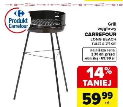Grill węglowy Long Beach ruszt ø 34 cm