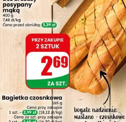 bagietka z masłem czosnkowym