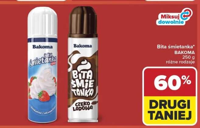 Bita śmietanka Bakoma czekoladowa