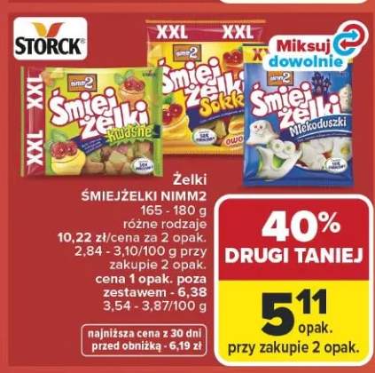 Żelki Śmiejżelki Nimm2 mlekoduszki Storck