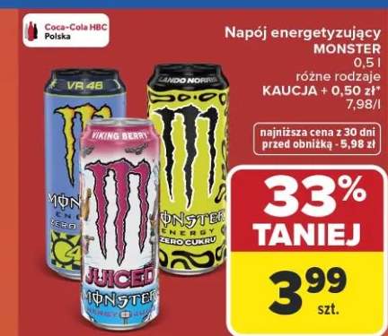 Napój energetyzujący Monster