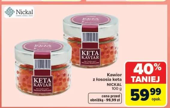 Kawior z łososia keta Nickal