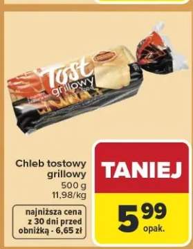 Chleb tostowy grillowy