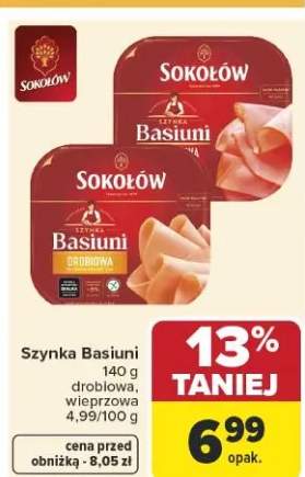 Szynka Basiuni wieprzowa Sokołów