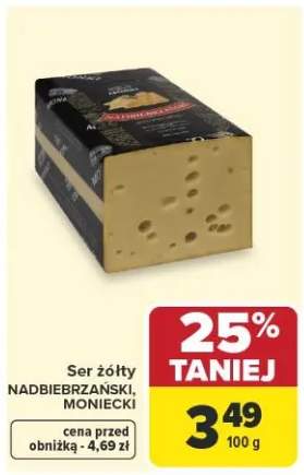 Ser żółty Nadbiebrzański Moniecki