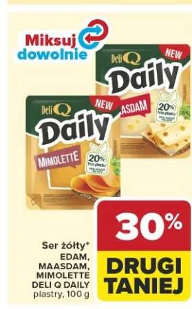Ser żółty Mimolette Deli Q Daily plastry