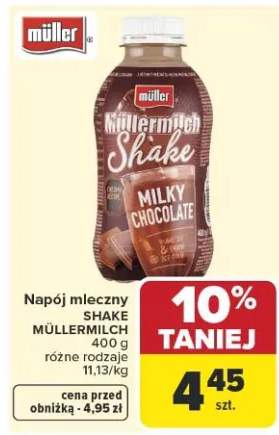 Napój mleczny Shake Müllermilch Müller