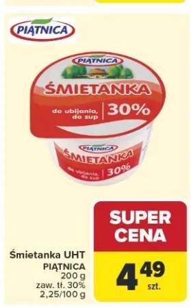 Śmietanka UHT Piątnica 30%