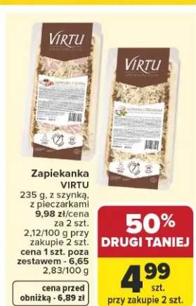 Zapiekanka Virtu z szynką