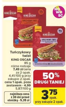 Tuńczykowy twist King Oscar z suszonymi pomidorami i ziołami