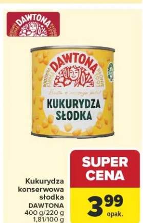 Kukurydza konserwowa słodka Dawtona