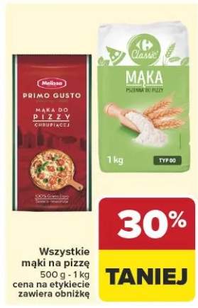 Mąka do pizzy chrupiącej Melissa Primo Gusto