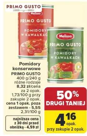 Pomidory konserwowe Primo Gusto w kawałkach bez skórki