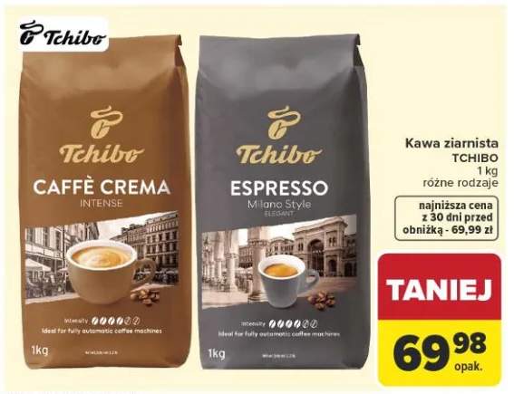 Kawa ziarnista Tchibo Caffè Crema Intense