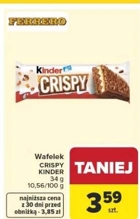 Wafelek Kinder Crispy