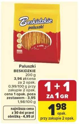 Paluszki Beskidzkie z solą