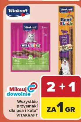 Przysmaki dla kota Vitakraft CatStick healthy chicken & cat grass