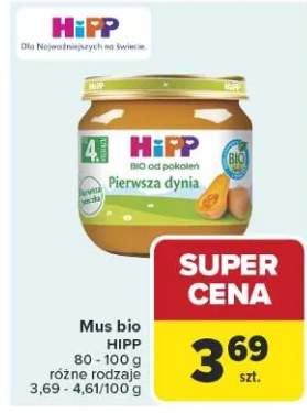 Mus bio HiPP pierwsza dynia