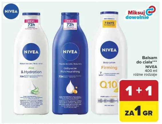Balsam do ciała Nivea Aloe & Hydration 72h